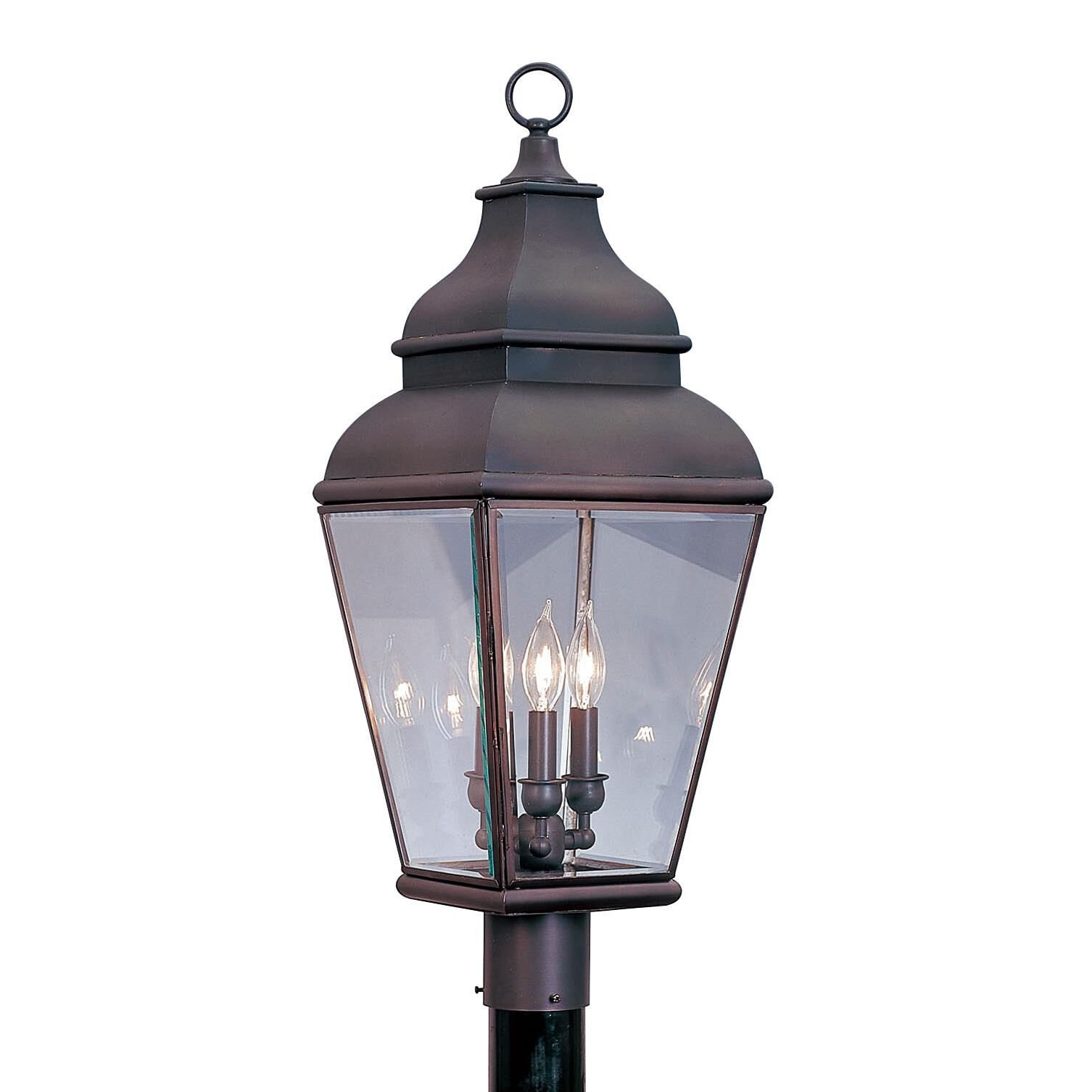 Exeter 29 Inch Tall 3 Light Outdoor Post Lamp by Livex Lighting